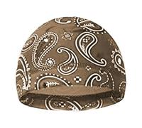 Masque de refroidissement Doublure Mèche d'humidité Capuchon extensible pour le sport et les activités de plein air Polyester Bonnet rafraîchissant pour la salle de sport, Couleur café., taille unique