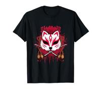 Masque de renard et épées - Motif folklore japonais T-Shirt