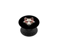Masque de Renard Inari Kitsune Yokai Art Origami Japonais PopSockets PopGrip Adhésif