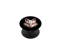 Masque de Renard Japonais Kitsune Inari Yokai Style Origami PopSockets PopGrip Adhésif