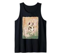 Masque de Renard Japonais Sakura Art Traditionnel Débardeur