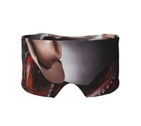 Masque de selle de cheval avec un chapeau de cowboy imprimé sauvage - Doux et respirant, idéal pour les voyages, la méditation et une utilisation de nuit