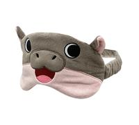 Masque de sieste confortable - Couverture des yeux d'hippopotame en peluche, bouclier de sommeil en forme d'animal de dessin animé | Adorable ombre pour les yeux d'hippopotame, masque pour les yeux en