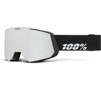 100percent Snowcraft Hiper Ski Goggles Noir Mirror Silver Lens/CAT1 Homme,Femme