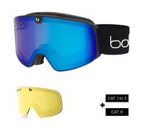 BOLLE Nevada Neo Phantom+ Blue Semi-polarized Photochromic Cat 1 To 3 & Light Lemon Cat - Homme - Noir - taille Unique- modèle 2024