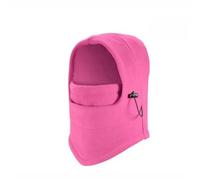 Masque de Ski, Bonnet Thermique d'hiver, for Homme et Femme, Capuche, vélo, Coupe-Vent, Cache-Cou, randonnée, écharpes, Chapeaux pour Sports Ski Extérieur(Pink)
