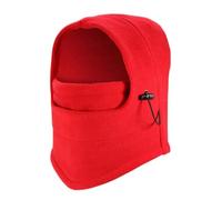 Masque de Ski, Bonnet Thermique d'hiver, for Homme et Femme, Capuche, vélo, Coupe-Vent, Cache-Cou, randonnée, écharpes, Chapeaux pour Sports Ski Extérieur(Red)