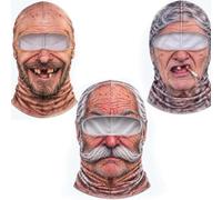 Masque de Ski Drôle Réaliste Visage Homme cagoule ski fun Imprimé en 3D | Cagoule Humour,Ski Passe-Montagne Adulte, Masque Halloween Imprimé 3D Respirant, Couvrante Unisexe Confortable