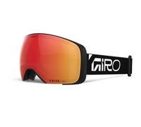Masque de ski Giro Comp noir avec logo - rouge vif/infrarouge vif