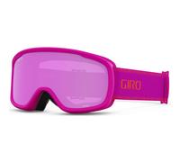Masque de ski Giro Moxie Masque de snowboard pour femmes et jeunes Sangle de chute rose avec verres rose ambr /jaune