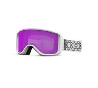 Masque de ski Giro Sagen W blanc monogramme ambre rose/jaune