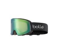 Masque de ski NEVADA (Black Corp Matte - Phantom Green Emerald Cat 1 to 3) ONE SIZE