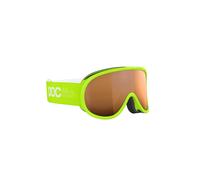 POC Lunettes de ski Pocito Retina Vert/Jaune – Verre Partly Sunny Light Orange (CAT2) Enfants