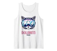 Masque de Ski pour Chat Panorama de Montagne Dolomiten Débardeur