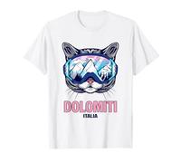 Masque de Ski pour Chat Panorama de Montagne Dolomiten T-Shirt
