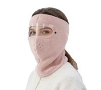 Masque De Ski Pour Femmes | Couvre-Visage Intégral Avec Isolation Thermique Et Épaisseur Renforcée,Masque Facial Complet Avec Lunettes Amovibles,Pour Les Femmes Lors De Cyclisme Équitation Moto Snowbo