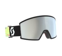 Scott - Masque de ski - Ambit Black/Neon Yellow AMP White Chrome S2 en Silicone - Noir Noir