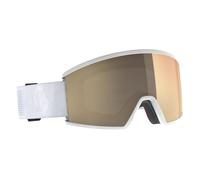 Scott - Masque de ski photochromique - Ambit LS Mineral White AMP LS Bronze Chrome S1-3 en Silicone - Blanc Blanc