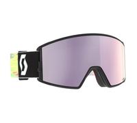 Masque de ski SCOTT React (black/neon yellow - AMP lavender chrome S3) Cat.S3 TU