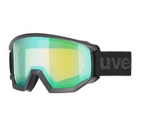 Masque De Ski UVEX Athletic FM Black Mat Homme - Mirror Green Lasergold Lite S3 - Sports d'hiver
