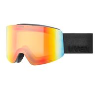Uvex provoqe FM - lunettes de ski pour adults - Catégorie de filtre 2 - anti-buée - black matt dl/rainbow-cl - one size