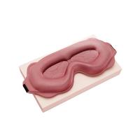 Masque de sommeil 3D, aide au sommeil, bandeau occultant, portable, en mousse à mémoire de forme douce, for le visage et les yeux pour Dormir pour Homme&Femme(Pink)