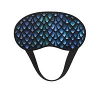 Masque de sommeil 3D avec motif écailles de dragon magique - Bloque la lumière - Doux et confortable - Pour homme et femme - Pour dormir, voyage, travail de nuit