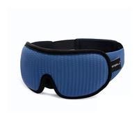 Masque de sommeil 3D bloquant la lumière, masque for les yeux en mousse à mémoire de forme, aide au sommeil de voyage rembourré doux(1PC-Blue)