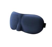 Masque de sommeil 3D bloquant la lumière, masque pour les yeux en trois dimensions, soulage la fatigue oculaire, respirant, double couche, masque de sommeil pour les yeux (bleu)