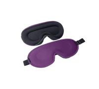 Masque de sommeil 3D en mousse à mémoire de forme bloquant la lumière Masque pour les yeux Masque pour les yeux Masque d'aide au sommeil Masque facial (type B-violet)