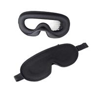 Masque de sommeil 3D en mousse à mémoire de forme bloquant la lumière Masque pour les yeux Masque pour les yeux Masque d'aide au sommeil Masque facial (type B-Noir)
