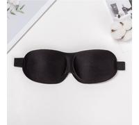 Masque de sommeil 3D en satin noir, couverture zéro pression bloquant la | Masque de sommeil moulé et soyeux pour les yeux, idéal pour les voyages, les siestes et le repos au moment du coucher