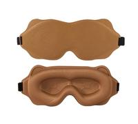 Masque de sommeil 3D léger en mousse à mémoire de forme souple pour les yeux (camel)