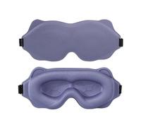 Masque de sommeil 3D léger en mousse à mémoire de forme souple pour les yeux (violet)