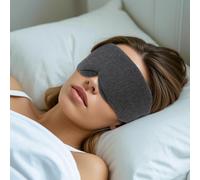 Masque de sommeil 3D pour les yeux - Bloque la lumière - Confortable - Léger - Sans pression - Protection des yeux pour un sommeil profond - Expérience de sommeil optimale (noir)