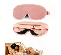Masque de sommeil 3D profilé pour les yeux pour les personnes dormant sur le côté, mousse à mémoire de forme à faible rebond, tissu doux et respirant, cavité oculaire ergonomique zéro pression, ombre