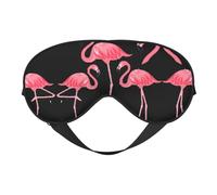 Masque de sommeil 4 flamants roses bloquant la lumière pour les yeux de nuit Cadeau essentiel pour homme et femme