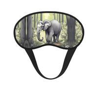Masque de sommeil à couverture complète avec motif éléphant qui marche - Masque de sommeil relaxant sans stress - Masque pour les yeux de nuit