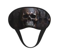 Masque de sommeil à couverture complète en forme de crâne de couleur cuivre Masque de sommeil relaxant sans stress