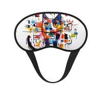 Masque de sommeil à couverture complète pour chat debout Masque de sommeil relaxant sans stress