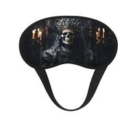 Masque de sommeil à couverture complète pour homme squelette avec couronne Masque de sommeil relaxant sans stress