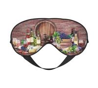 Masque de sommeil à fleurs dans un vase en verre Masque pour les yeux double face Couvre-yeux doux et réglables pour dormir Ombrage parfait Réduit l'œdème oculaire