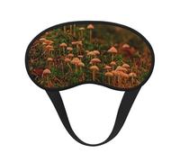 Masque de sommeil à imprimé champignon sauvage, 100 % bloquant la lumière, masque de sommeil pour les yeux avec sangle réglable