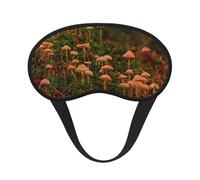 Masque de sommeil à imprimé champignon sauvage, masque de sommeil pour les yeux pour homme et femme pour une obscurité totale, réduit les gonflements des yeux