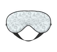 Masque de sommeil à imprimé équation mathématique, masques pour les yeux pour le sommeil double face, masques de sommeil pour femmes et hommes, couvre-yeux occultants pour dormir, voyage