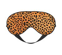 Masque de sommeil à imprimé léopard, 100 % soie de mûrier naturelle, couvre-yeux ultra doux pour dormir, voyager, sieste