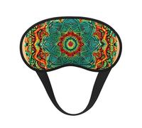 Masque de sommeil à imprimé mandala pour les personnes dormant sur le côté - En forme de tasse - Occultant - Pour homme et femme