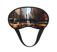 Masque de sommeil à imprimé New York pour les personnes dormant sur le côté, joli masque occultant pour la maison ou les voyages