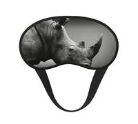 Masque de sommeil à imprimé rhinocéros d'Afrique du Sud, masque de sommeil pour les yeux pour homme et femme pour une obscurité totale, réduit les gonflements des yeux