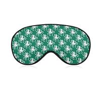 Masque de sommeil à motif de poulpe Masque pour les yeux portable avec bande réglable pour hommes et femmes